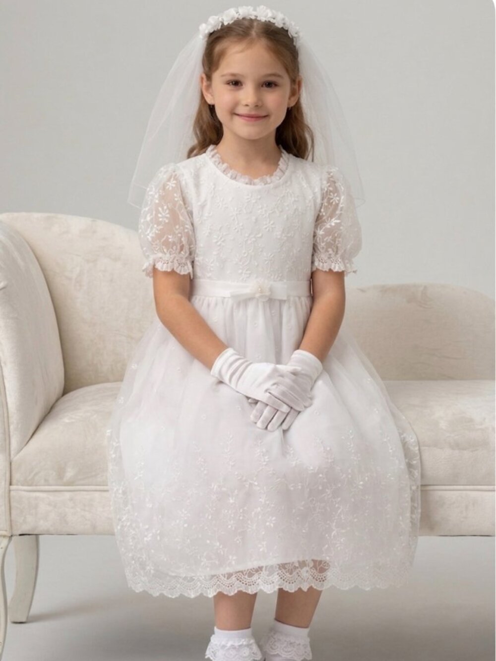 ✨🤍 STUNNING WHITE GIRL DRESS 🤍✨
